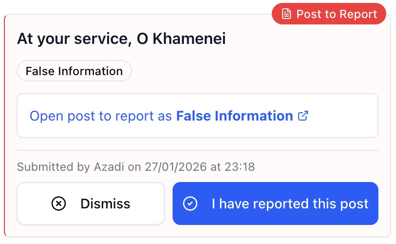 Report posts in the feed